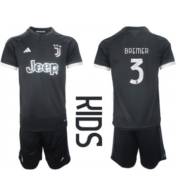 Juventus Gleison Bremer #3 Replica Third Stadium Kit for Kids 2023-24 Short Sleeve (+ pants)